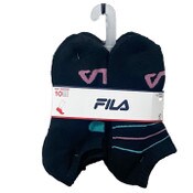 Wholesale - 10pk FILA LOGO LOCKUP HC NS SOCKS SIZE 9-11, UPC: 193159268657